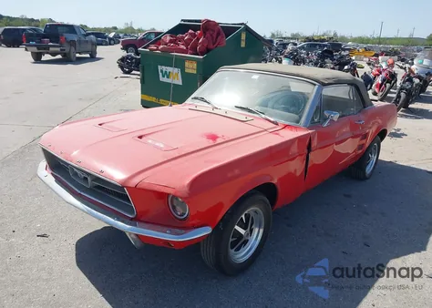 1967 Ford Mustang из США, поврежденный, VIN 7F03T219921